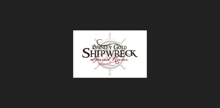 Logo page of #8 Top Spiced Rum Label: Brinley Gold Shipwreck Spiced Rum