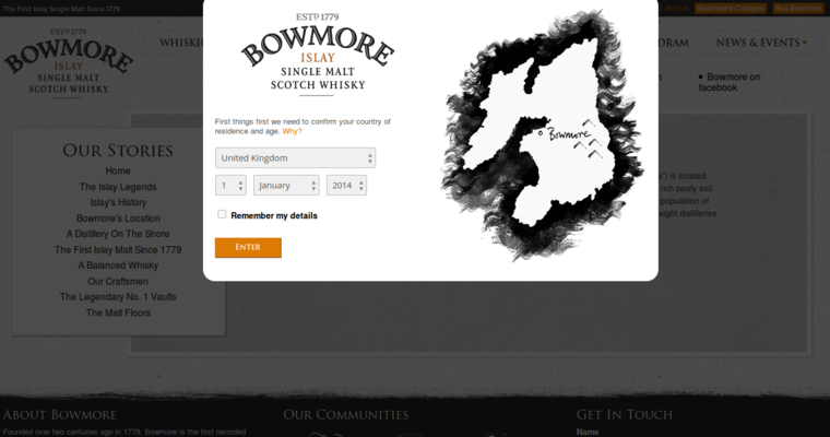 Story page of #7 Best Single Malt Scotch Brand: Bowmore 12