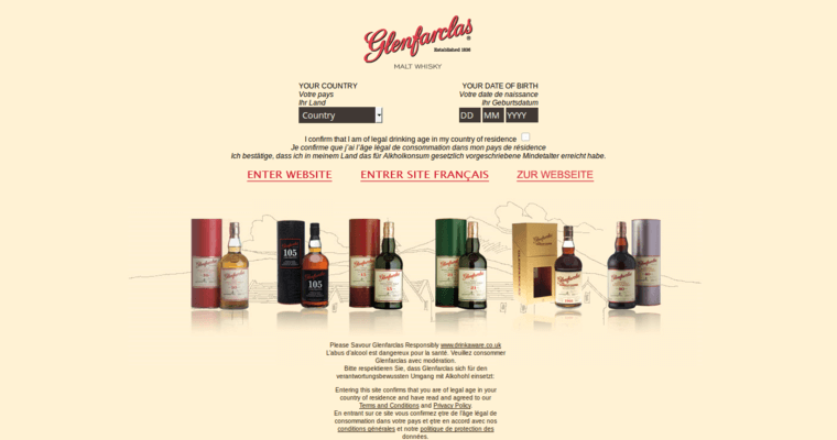 Home page of #1 Best Single Malt Scotch Brand: Glenfarclas 25