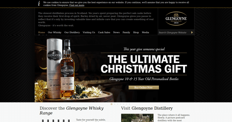 Home page of #9 Top Single Malt Scotch Brand: Glengoyne 10 year Old