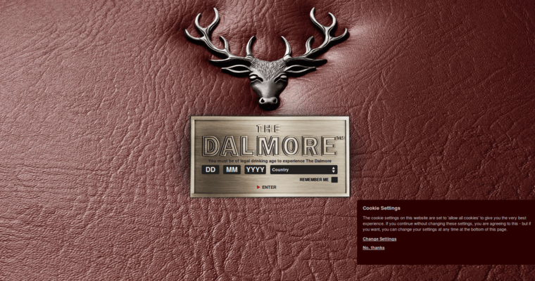 Home page of #8 Top Single Malt Scotch Brand: The Dalmore 28