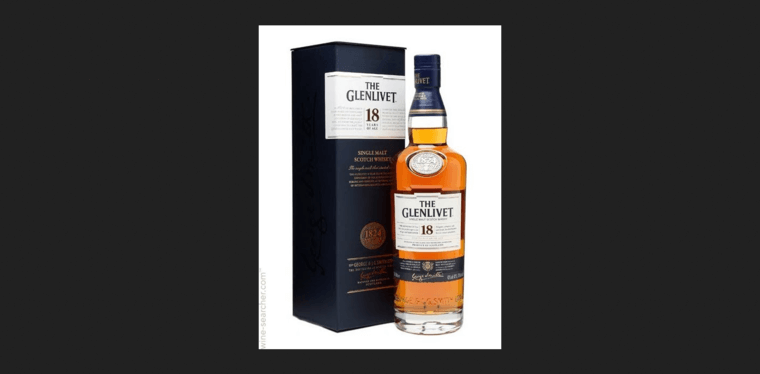 Bottle page of #6 Top Single Malt Scotch Brand: The Glenlivet 18