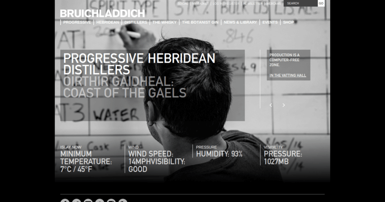 Home page of #10 Best Single Malt Scotch Label: Bruichladdich 15