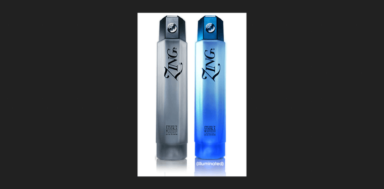 Bottle page of #5 Leading Grain Vodka Label: Zing Premium Vodka